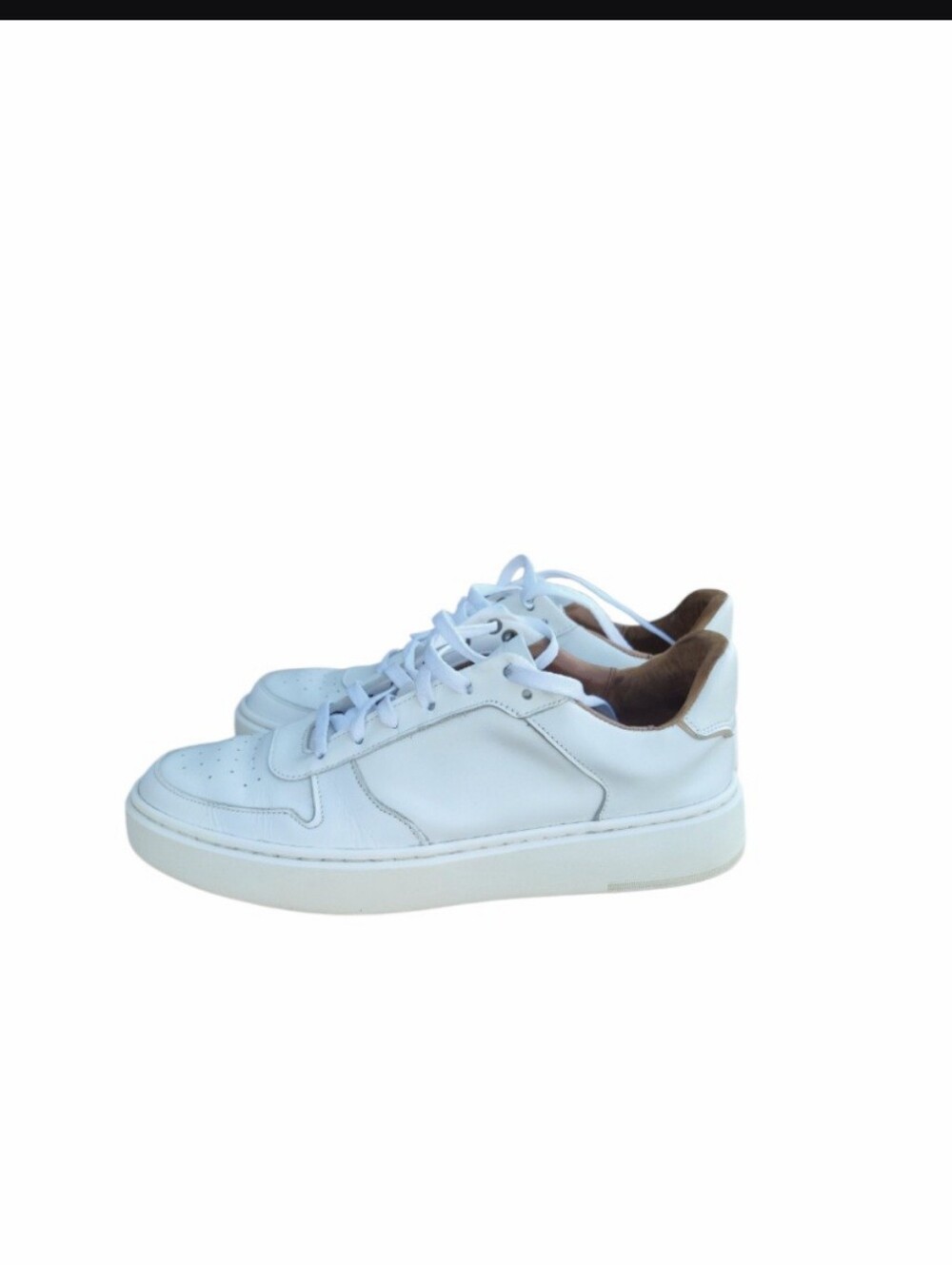 Allen Edmonds White Leather Owen Casual Sneaker Tennis Athletic Walk Shoe Men 11 - Picture 4 of 10